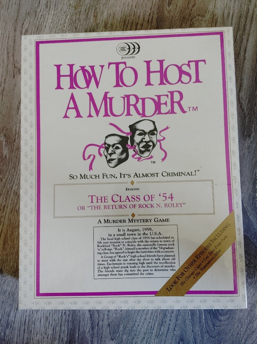 How To Host A Murder - The Class of '54 Game (White & Purple) Board Game (NEW)